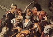Bernardo Strozzi The Healing of Tobit oil painting on canvas